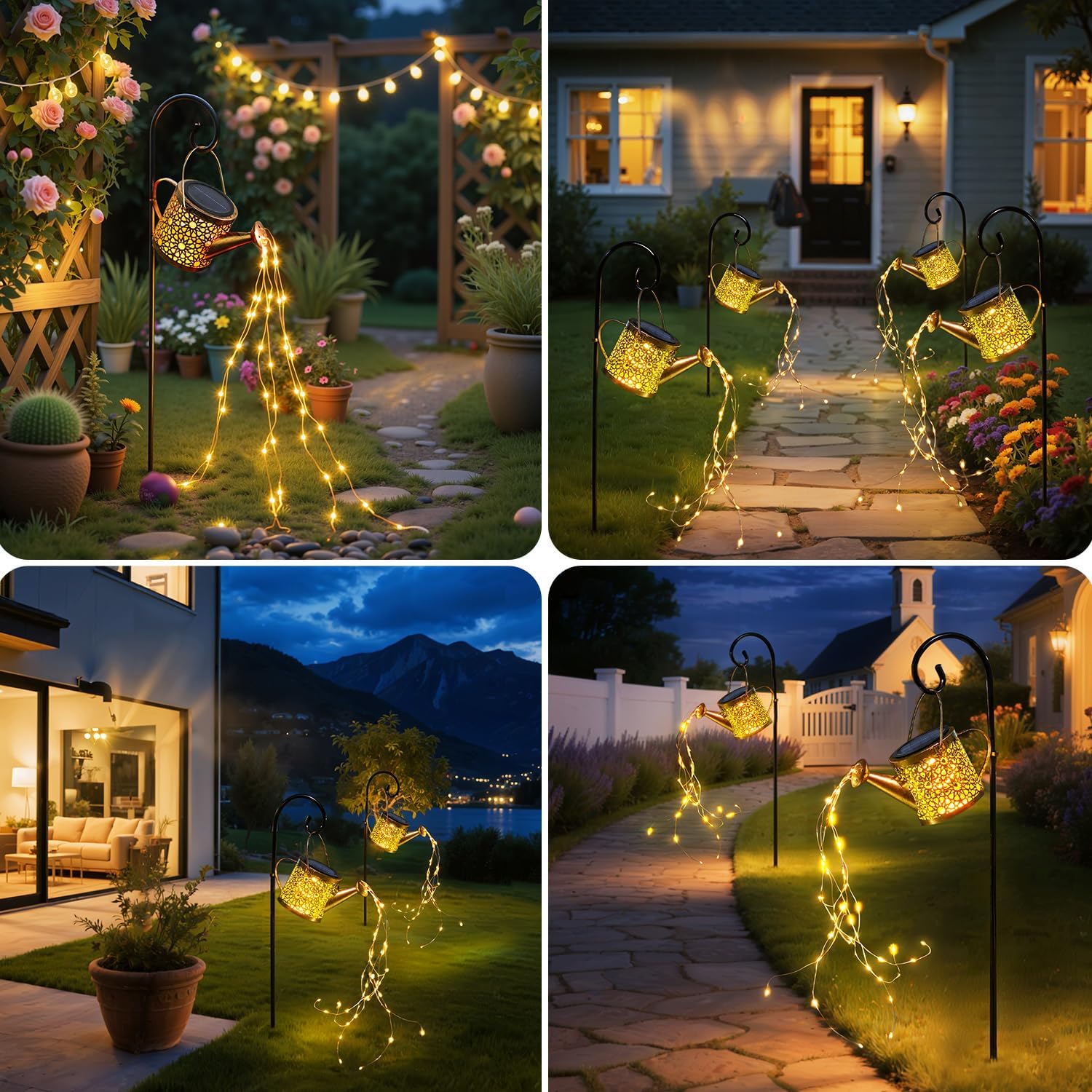 Thumbnail 1 de Solar Watering Can Lights 8.5cm panel