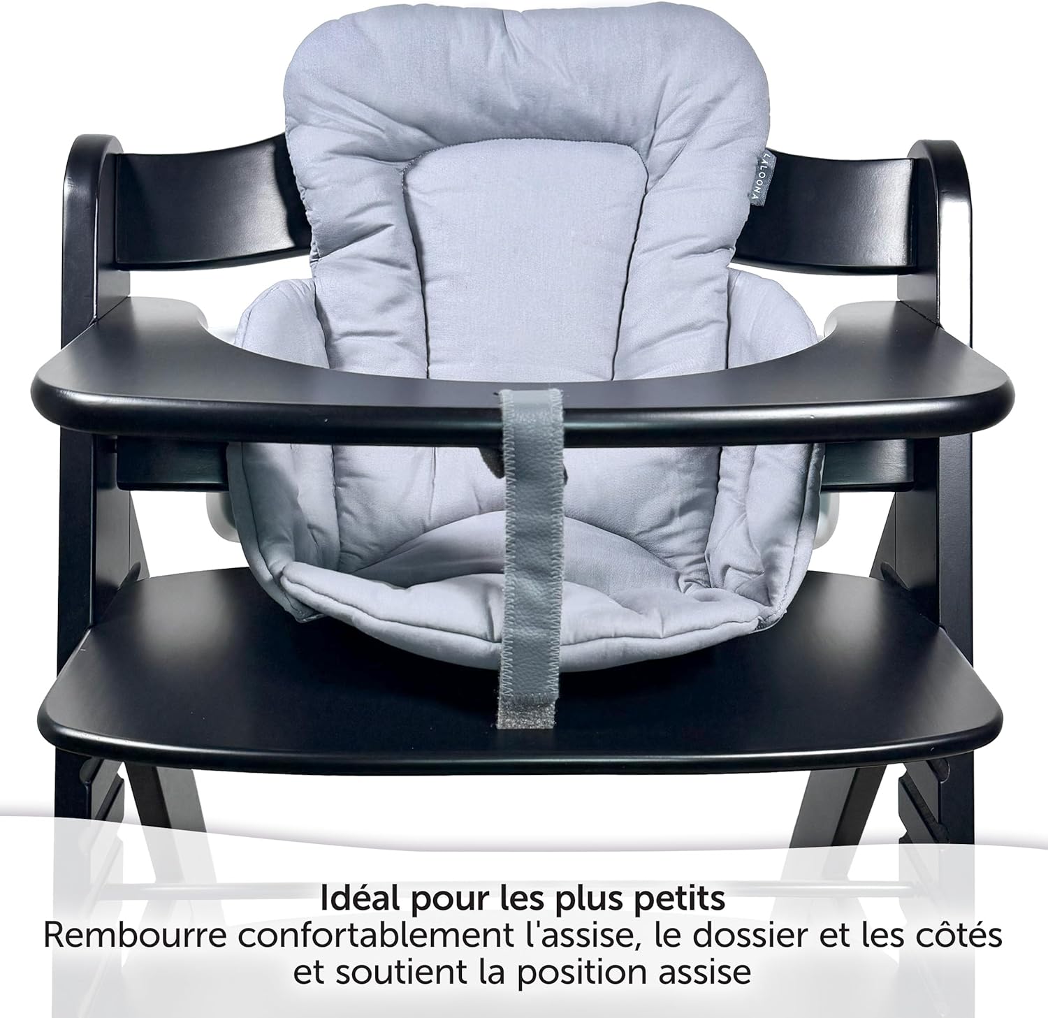 Thumbnail 1 de LaLoona réducteur pour chaise haute bébé Hauck Alpha et Beta (coussin d’assise gris)