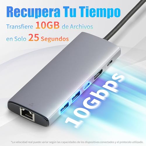 Thumbnail 2 de Amazon Basics 6 en 1 Concentrador USB 3.1, HDMI 4K