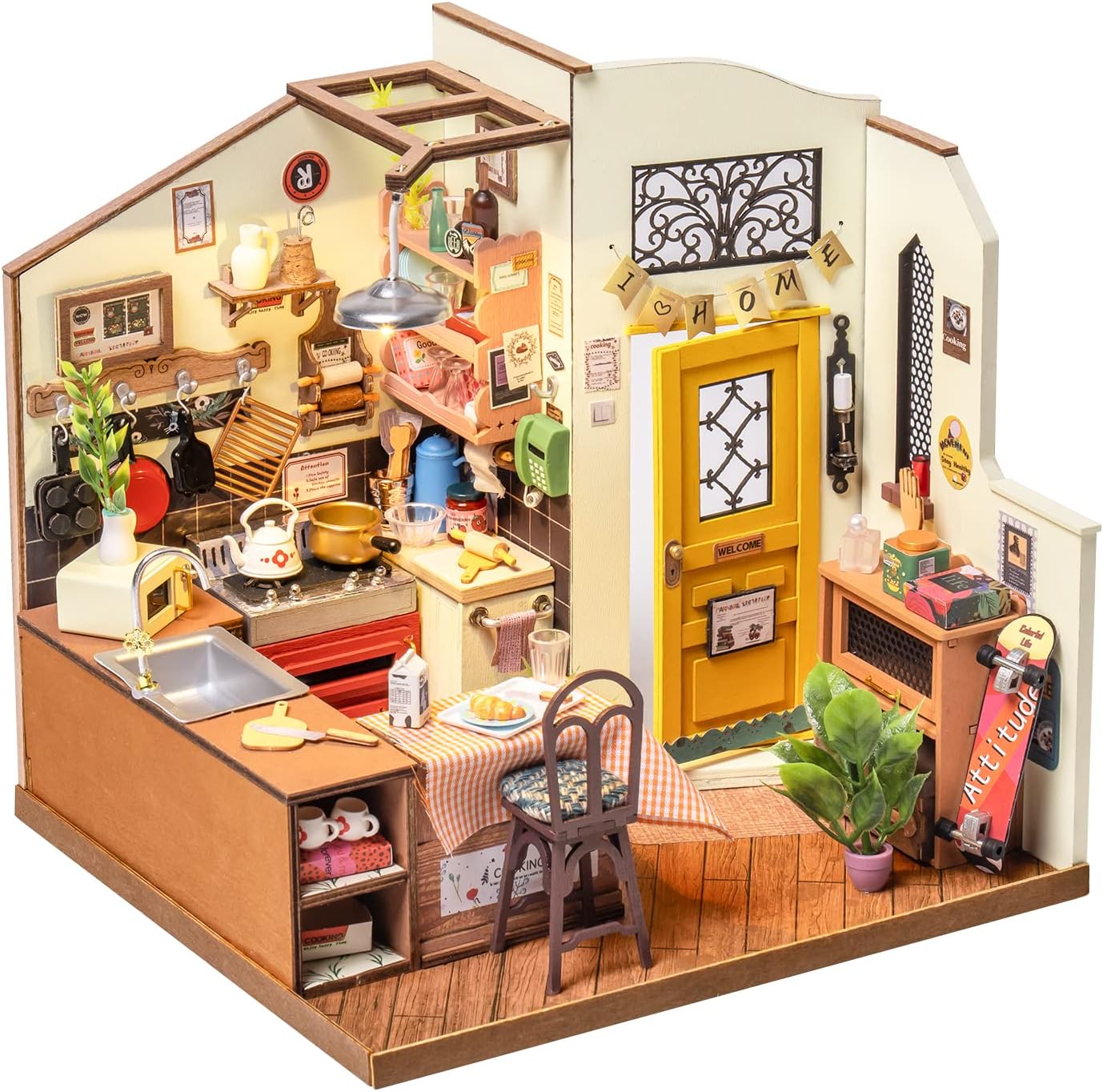 Rolife Homey Kitchen DIY dollhouse kit