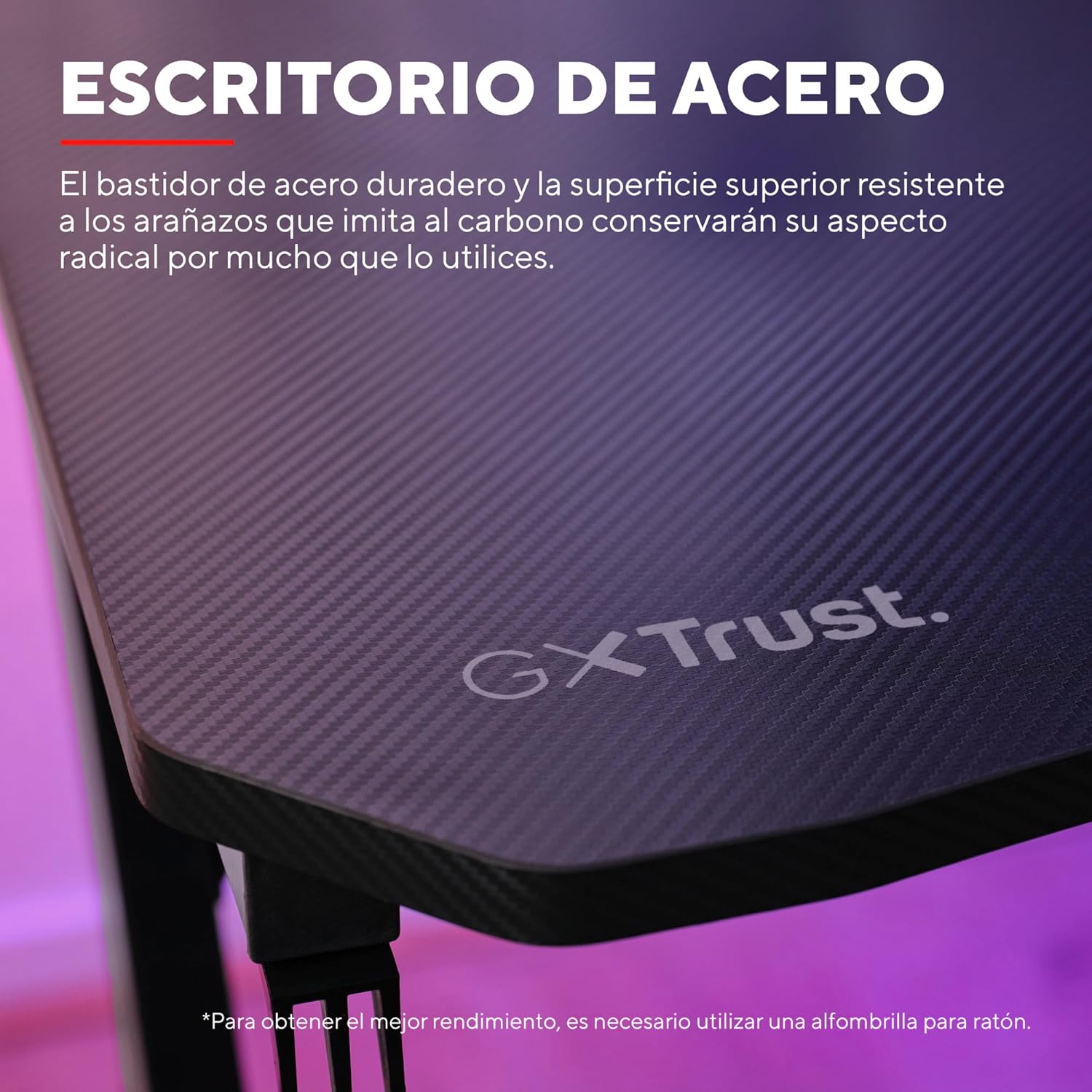 Thumbnail 3 de Trust Gaming GXT 712 Dynamus Escritorio Gaming, Mesa 120x60 cm 🖥