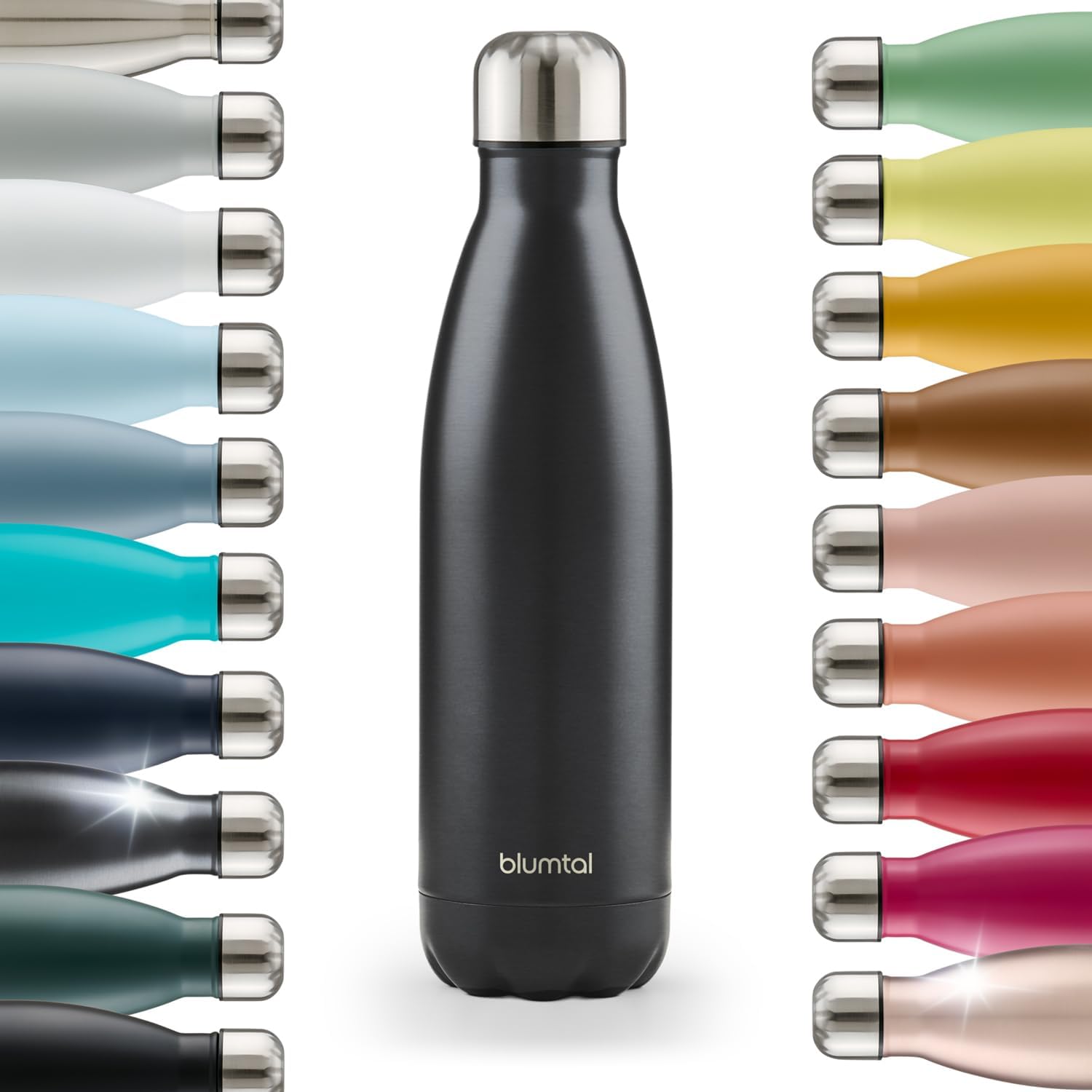 Detalle de Blumtal Edelstahl-Trinkflasche 750 ml mit doppelwandiger Isolierung, auslaufsicherem Verschluss (BPA-frei)