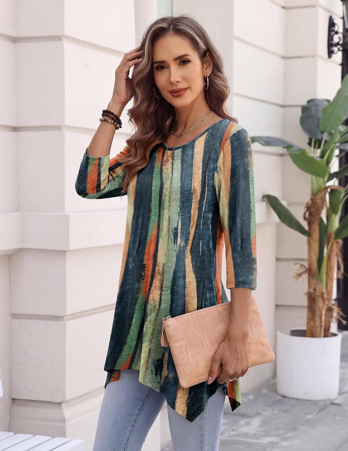 Detalle 2 de Zeagoo Women's Tunic Top, Polyester Blend