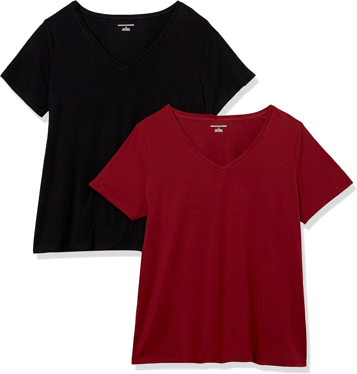Thumbnail 5 de Amazon Essentials Damen Plus Size T-Shirt mit V-Ausschnitt und kurzen Ärmeln (klassische Passform)