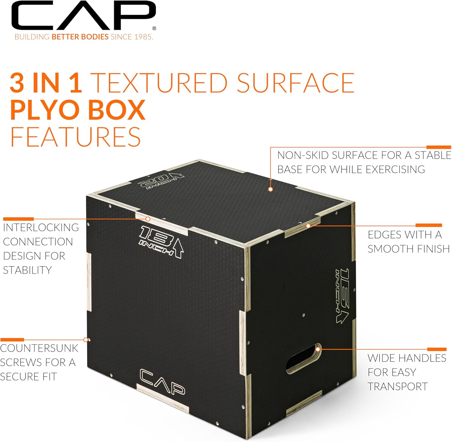 Detalle de CAP Barbell 3-in-1 Plyometric Box