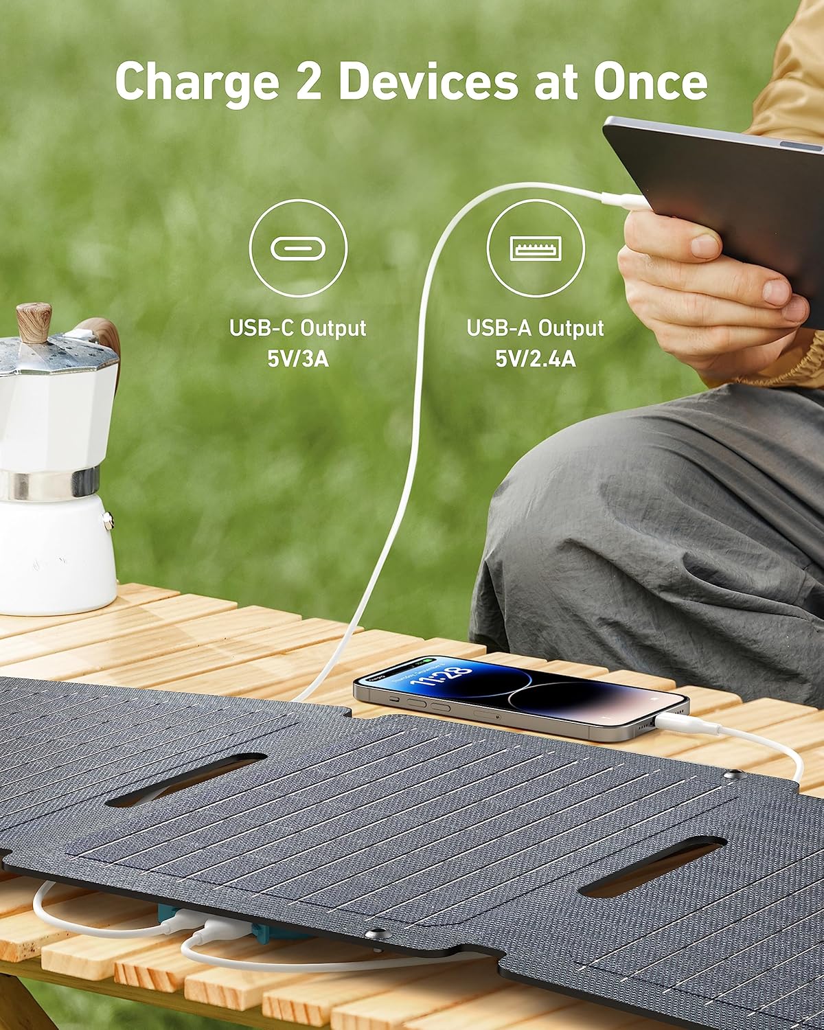 Detalle de Anker Solix PS30 30W Foldable Solar Panel