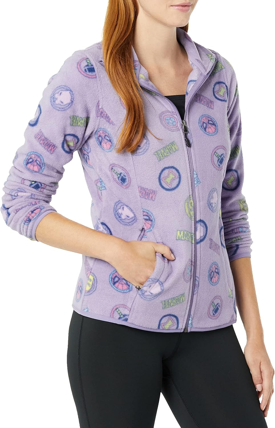 Detalle de Amazon Essentials Women's Polar Fleece Full-Zip Mock Jacket