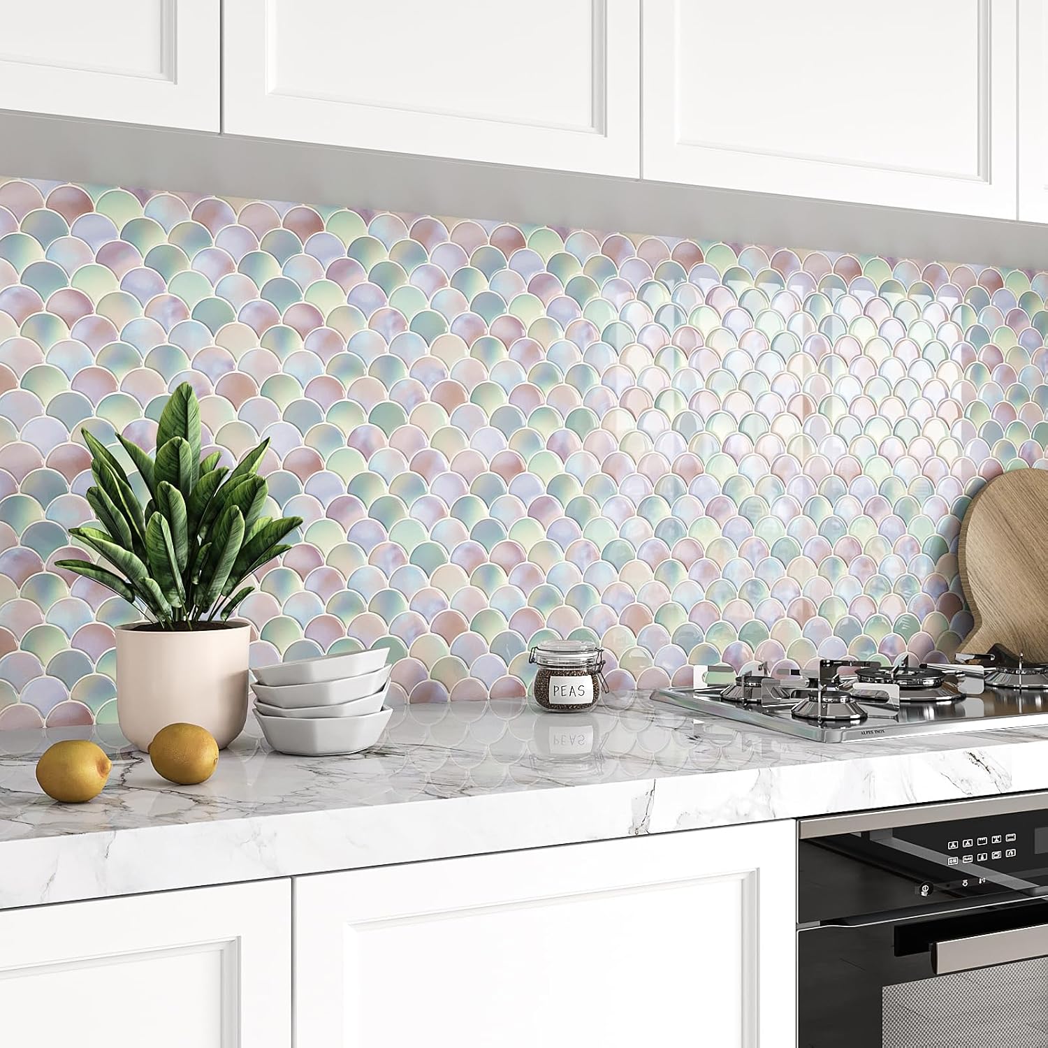Thumbnail 6 de VEELIKE Fish Scale Self Adhesive Tiles 30.5cm 📐