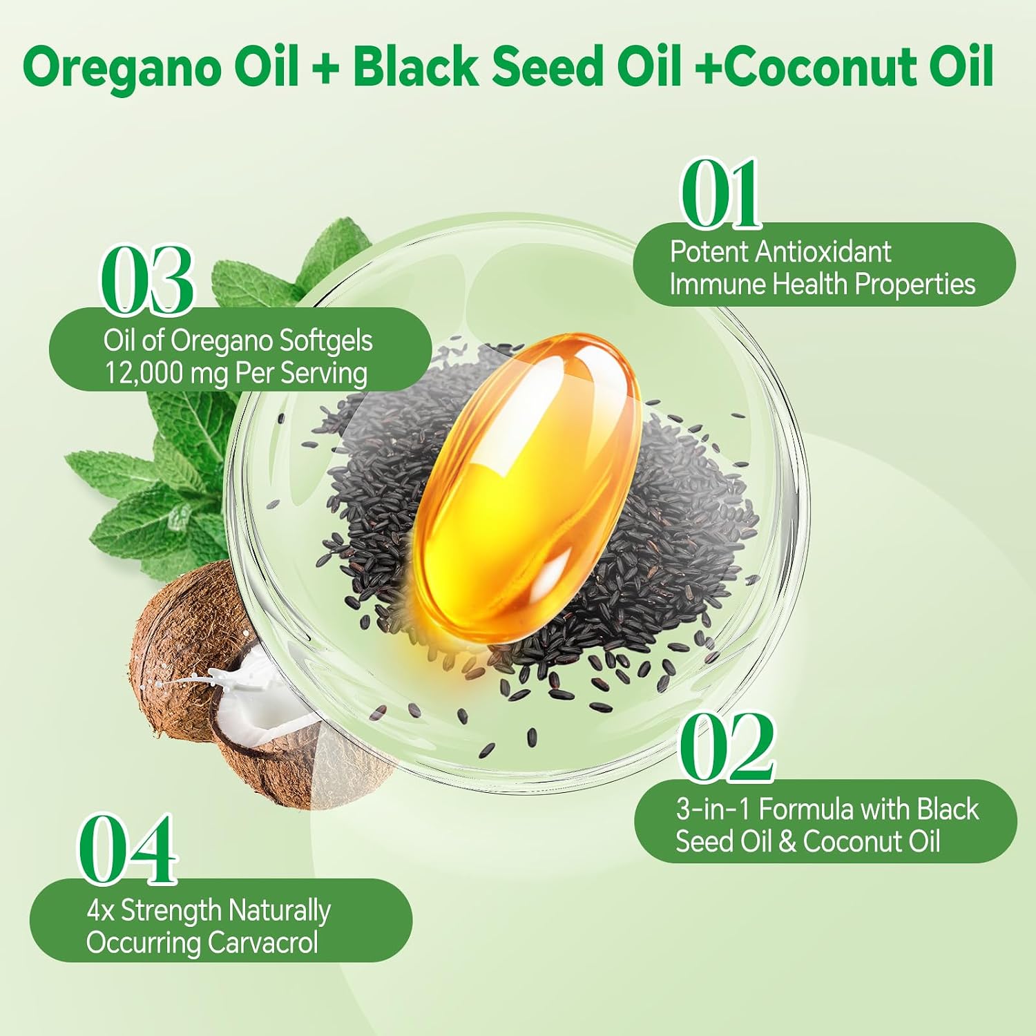 Detalle 2 de TIMORA Oregano Oil Softgels 40:1