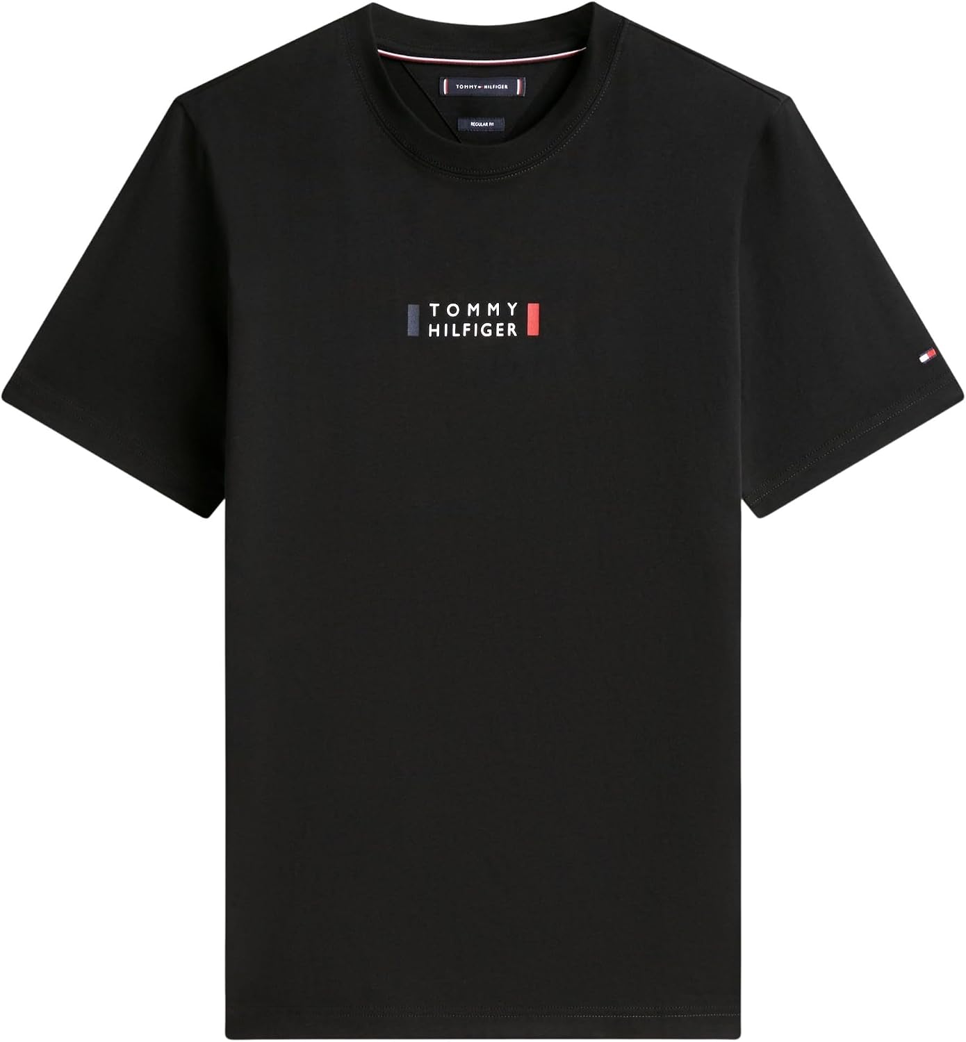 Detalle de Tommy Hilfiger Herren Brand Love Small Center Tee Mw0mw41453 S/S T-Shirt (1er Pack)