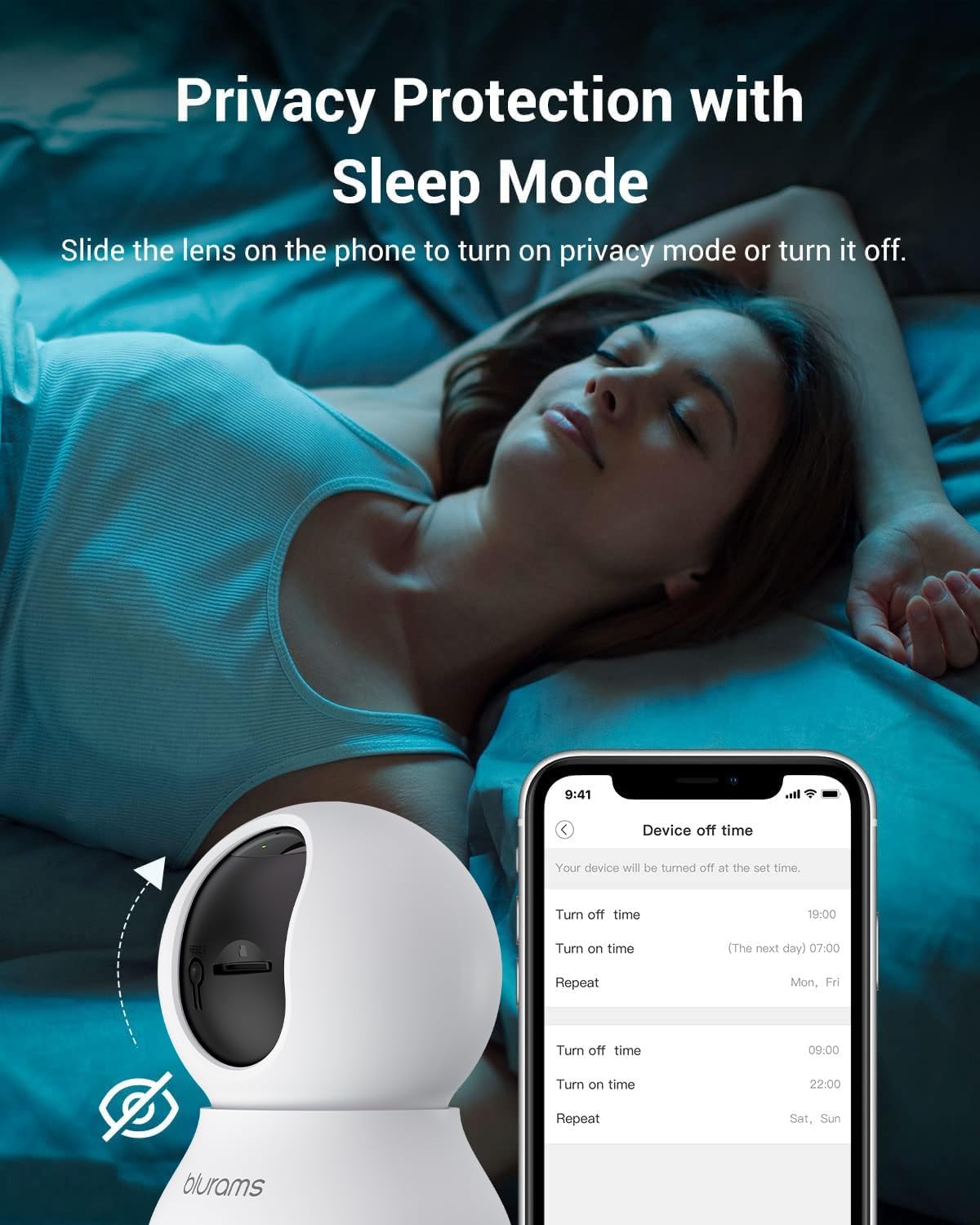 Detalle de blurams Pet Camera 2K: 360° Indoor Camera for Pet Care