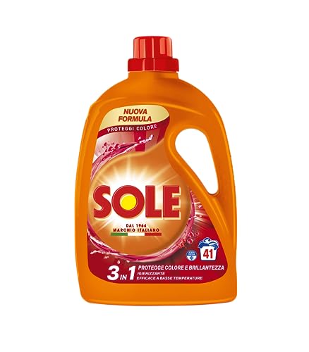 Detalle de Sole Detersivo Lavatrice Proteggi Colore 123 Lavaggi – Lavatrice liquido con olio di argan e formula igienizzante