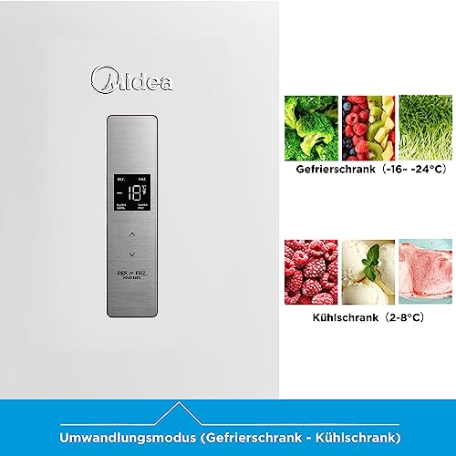 Thumbnail 3 de Midea 238L 2-in-1 Gefrierschrank & Kühlschrank – flexibel einsetzbar, NoFrost, freistehend