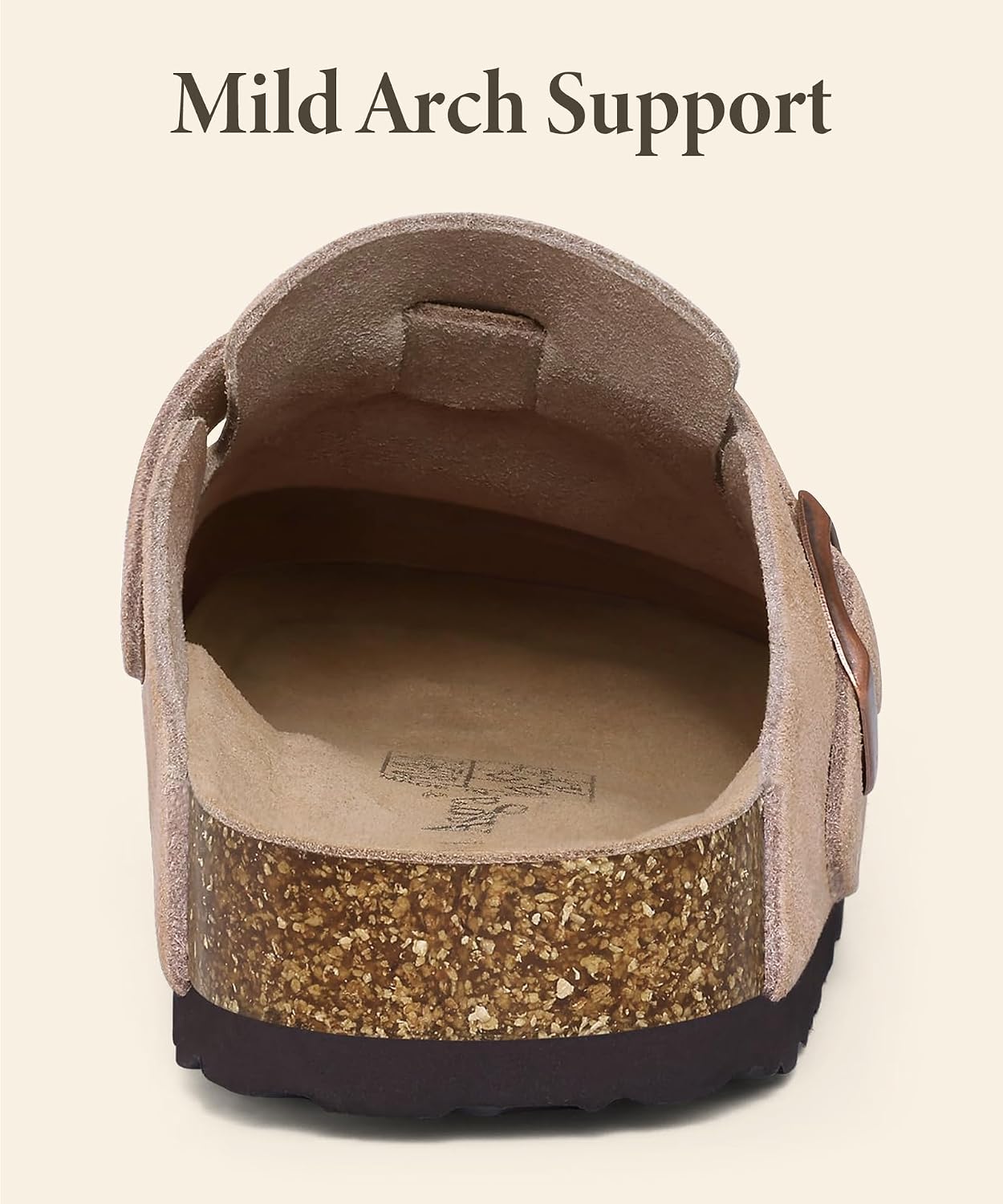 Thumbnail 5 de Asgard Genuine Suede Clogs with Cork Footbed