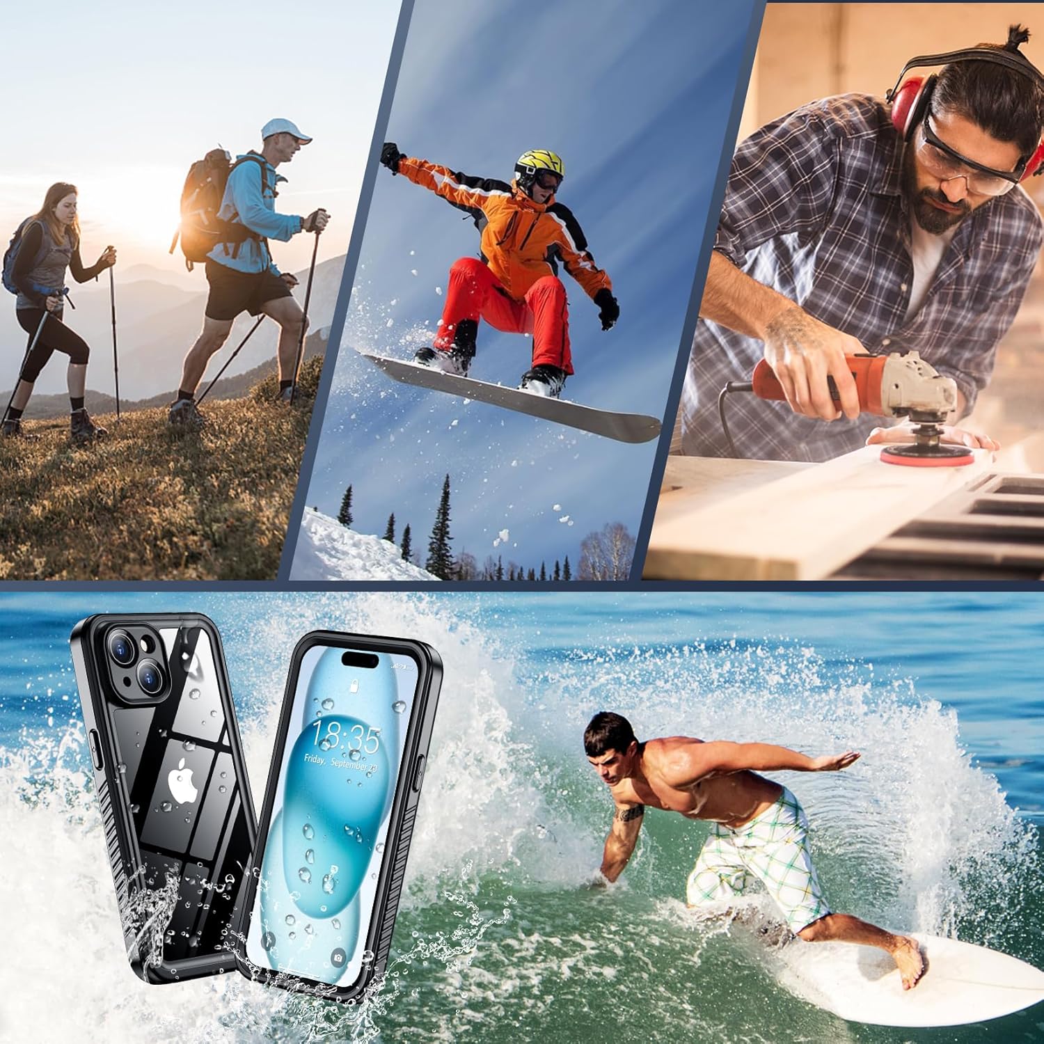 Thumbnail 6 de SPIDERCASE iPhone 15 Waterproof Case 12FT