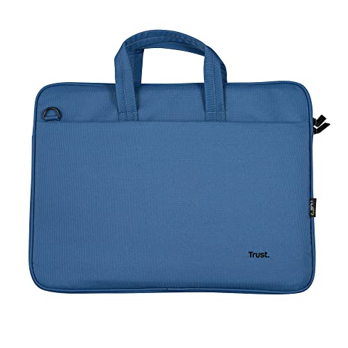 Thumbnail 9 de Trust Bologna Slim: Borsa per Laptop 16" in Blu, sostenibile e versatile
