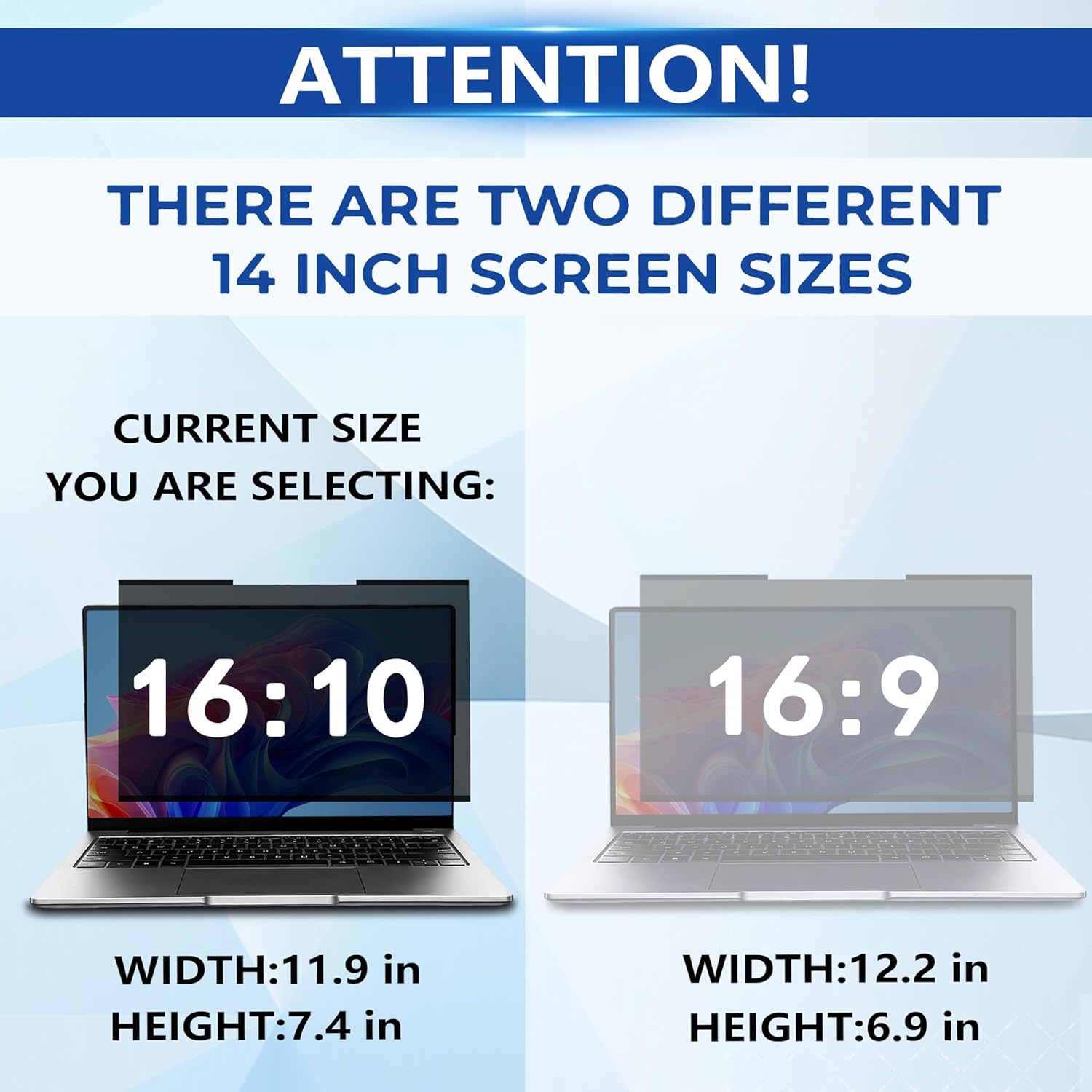 Thumbnail 4 de Magnetic Laptop Privacy Screen 14 Inch 16:10 — Privacy Shield for Open Workspaces