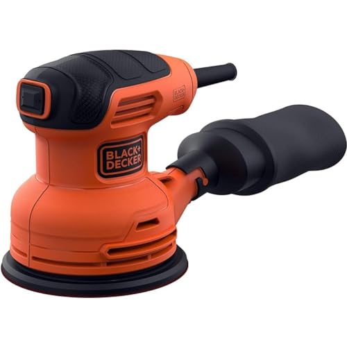 Detalle 2 de BLACK+DECKER BEW210-QS: Lijadora rotorbital de 230 W para acabados rápidos y uniformes