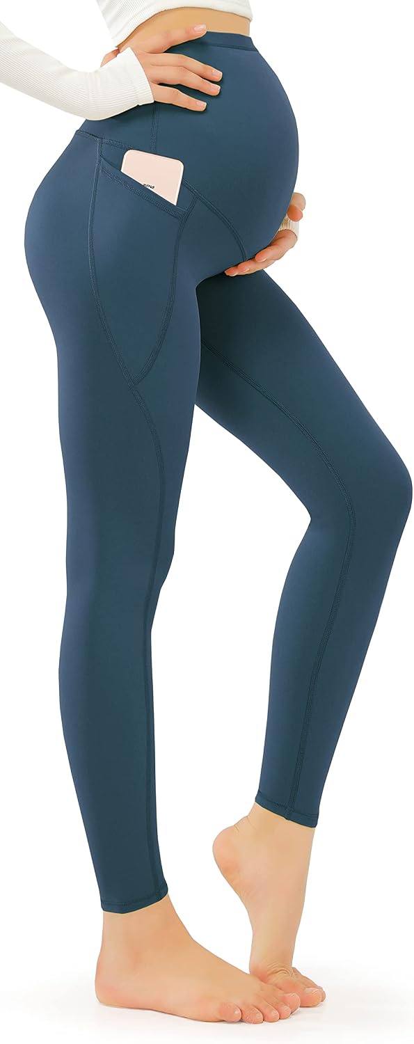 Detalle de JOYSPELS Maternity Leggings Over Bump with Pockets