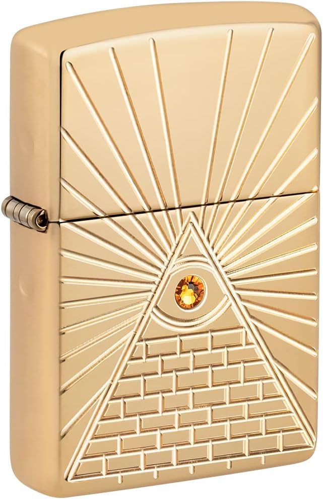 Thumbnail 2 de Zippo Oko Opatrzności – zapalniczka sztormowa Armor z głębokim grawerem i kryształem