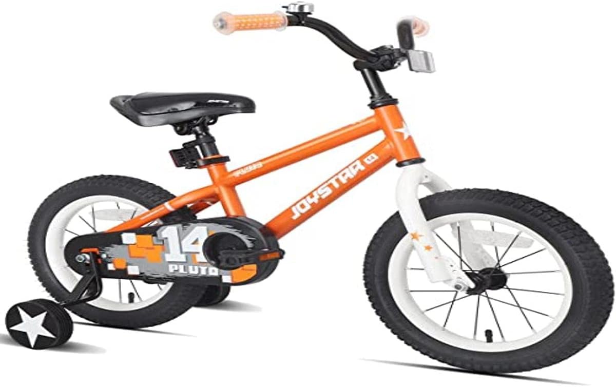 Detalle de JOYSTAR Pluto Kids Bike (12–20 inch): Light-Up Training Wheels, DIY Decals, and Easy Assembly