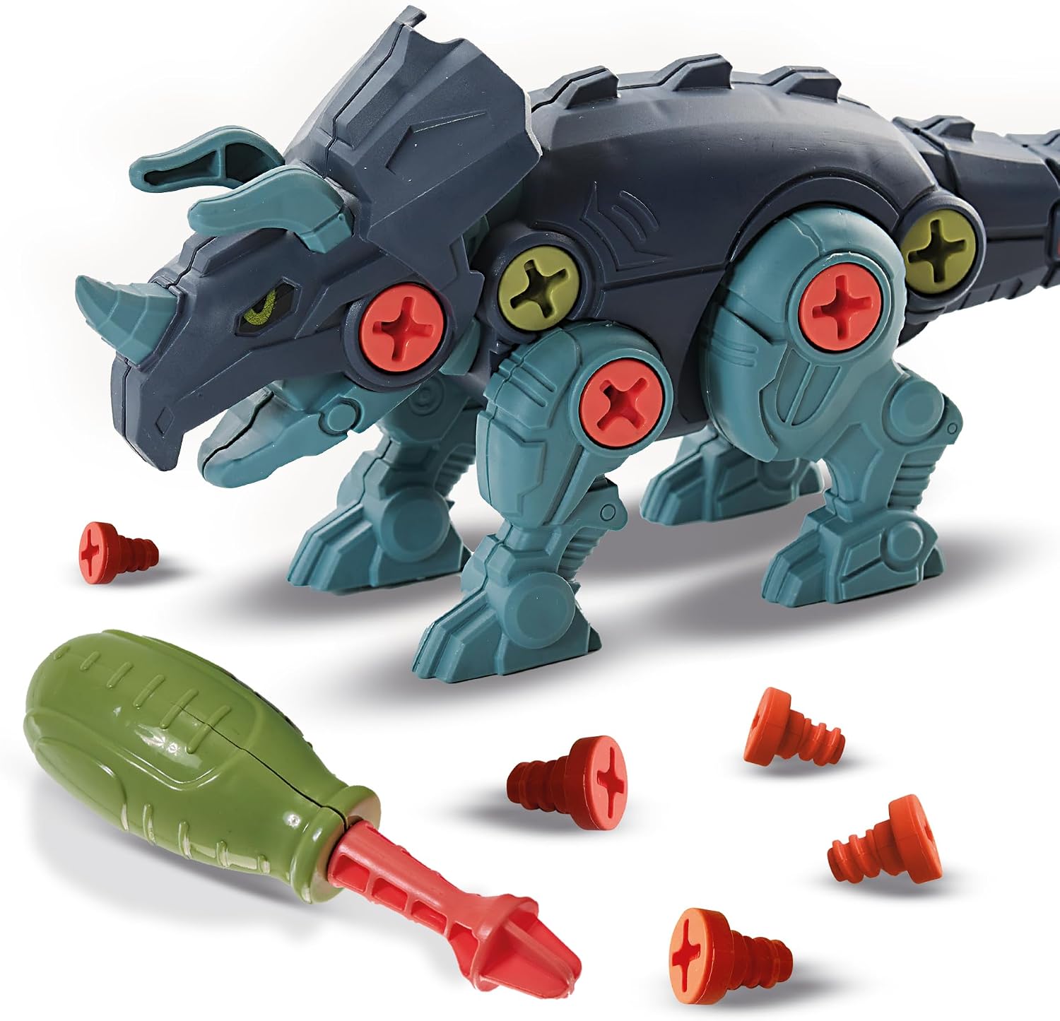 Thumbnail 3 de SES Creative 14291 dino-schroefbouwset met T-Rex en Triceratops