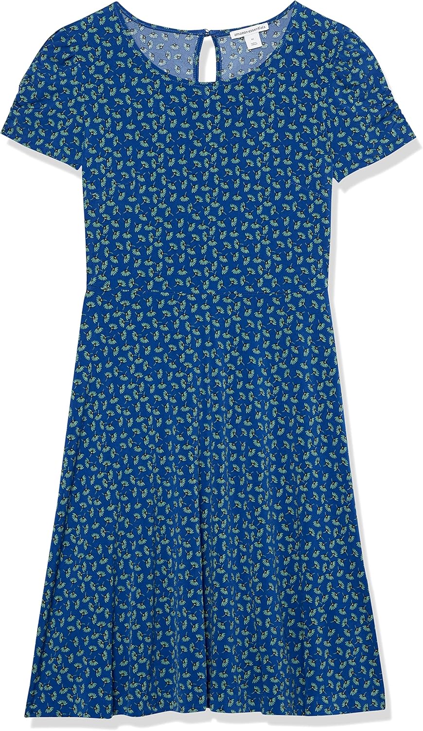 Thumbnail 5 de Amazon Essentials Women's Gathered Short-Sleeve A-Line Floral Dress (Available in Plus Size)