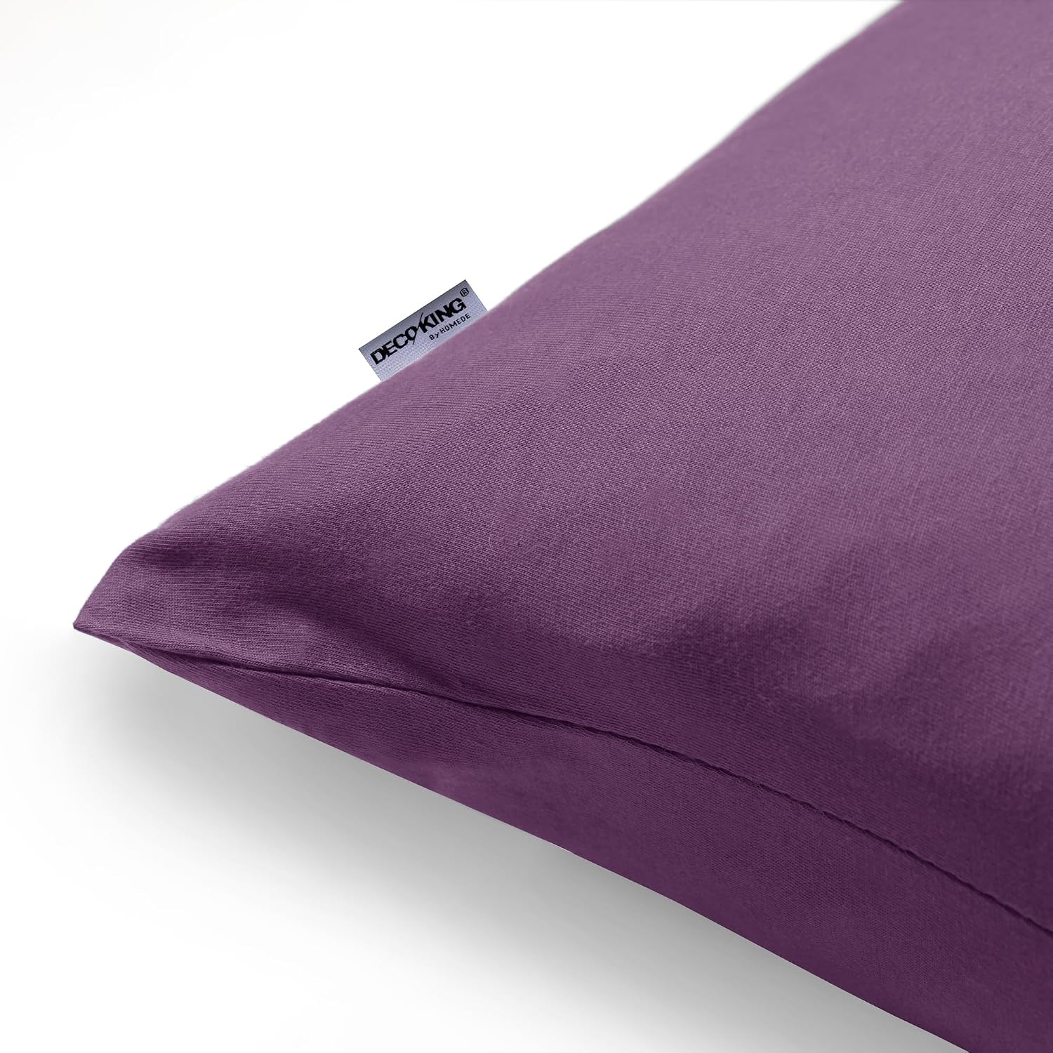 Detalle 2 de DecoKing Jersey Kissenbezüge 40x200 cm – 2er Set