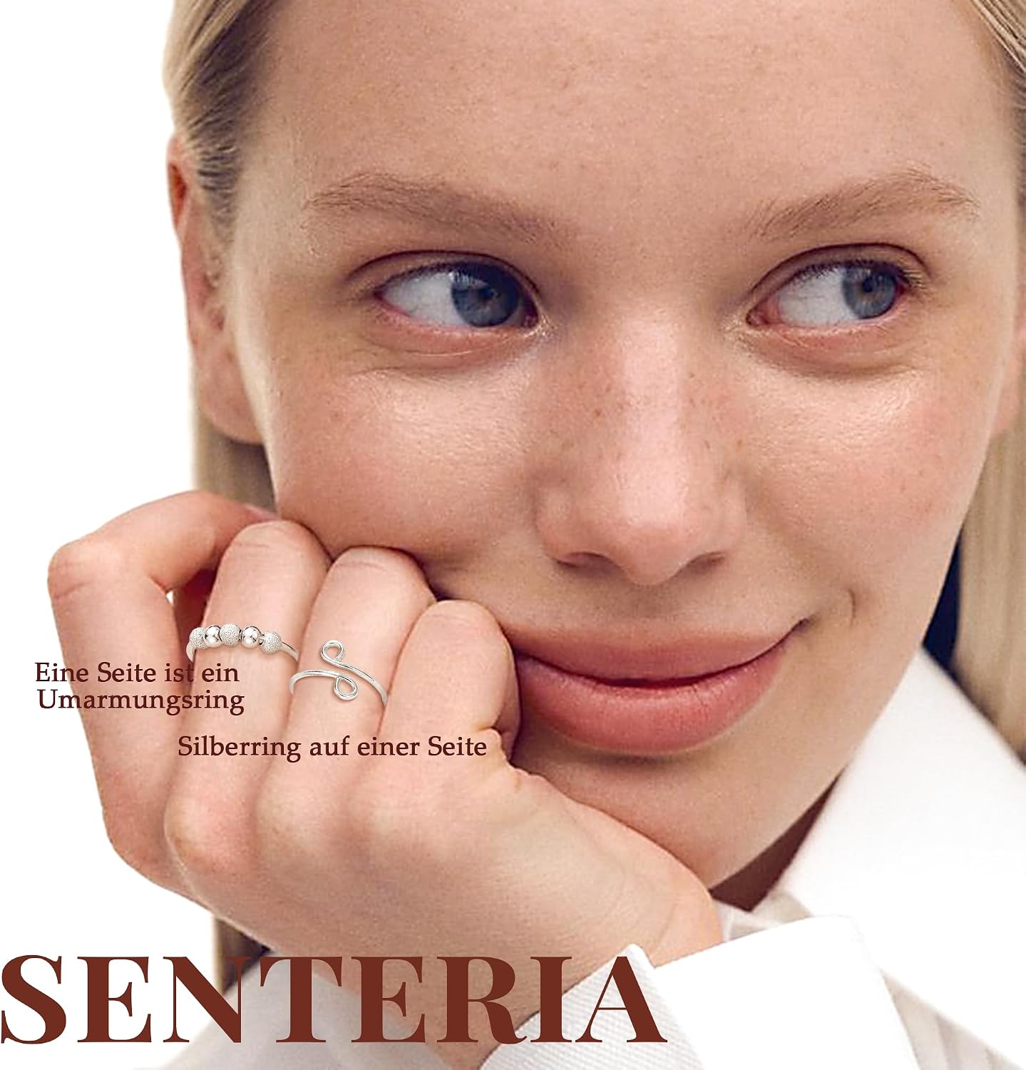 Detalle de Senteria Angst-Ringe Ring aus 925 Silber