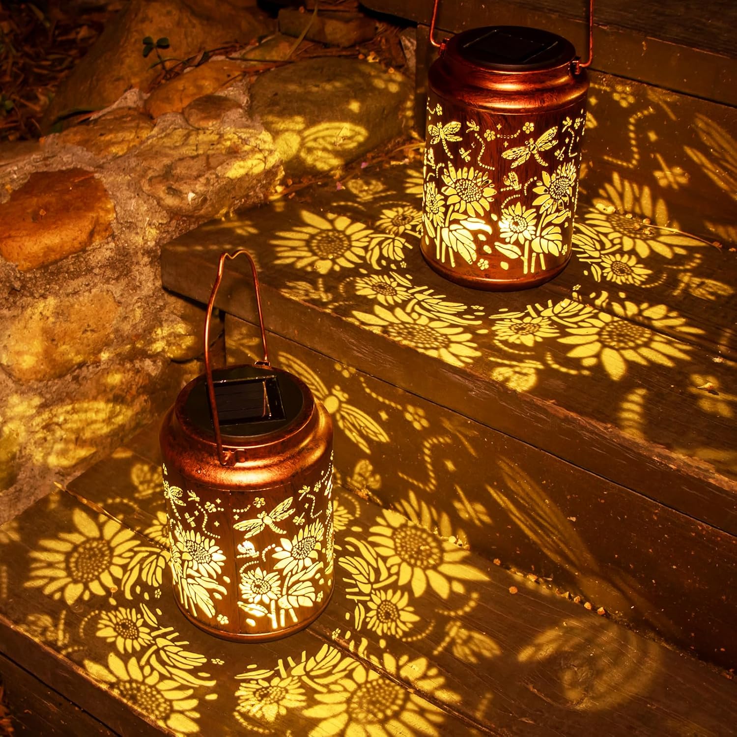 Thumbnail 2 de Sunflower Solar Lanterns for Garden