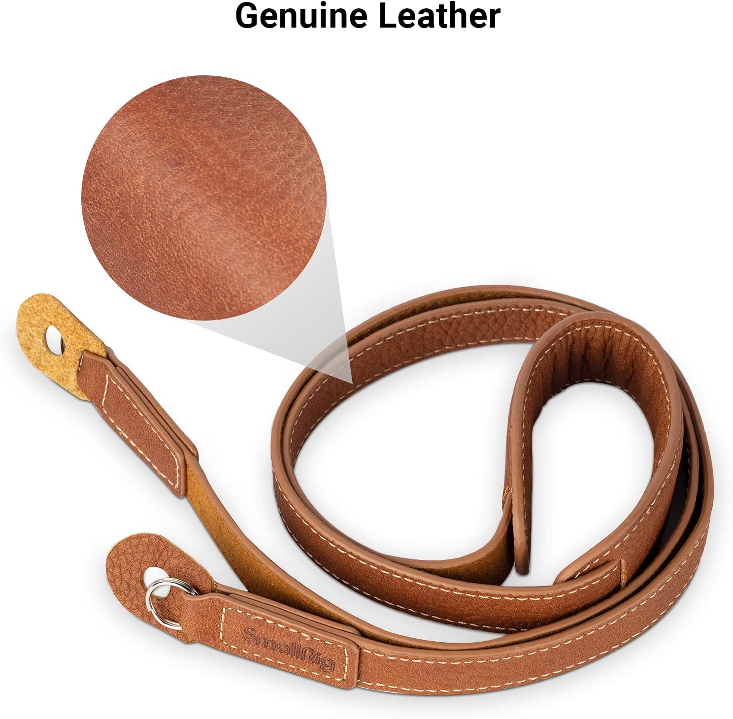 Thumbnail 6 de SMALLRIG Sangle pour appareil photo en cuir véritable 3485 (bandoulière vintage marron)