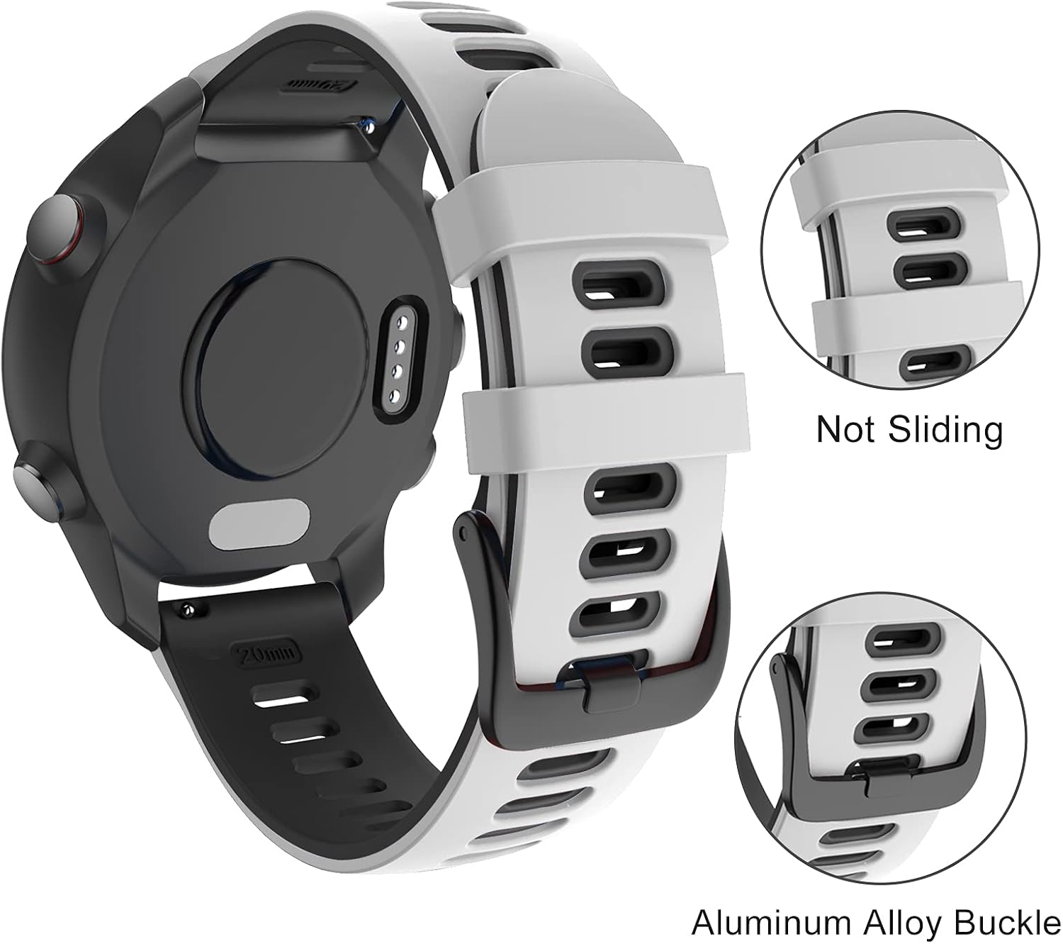 Detalle 2 de OVERSTEP Vivoactive 3 20mm Silicone Strap