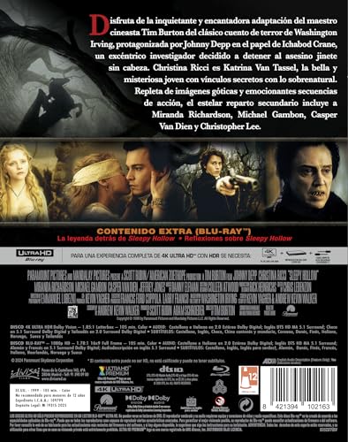 Detalle de Sleepy Hollow (1999) — 4K UHD + Blu-ray | Tim Burton, Divisa Films