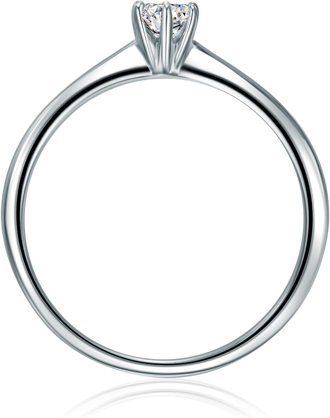 Detalle de Trilani Solitario da Donna in Argento Sterling 925: eleganza accessibile con zirconia