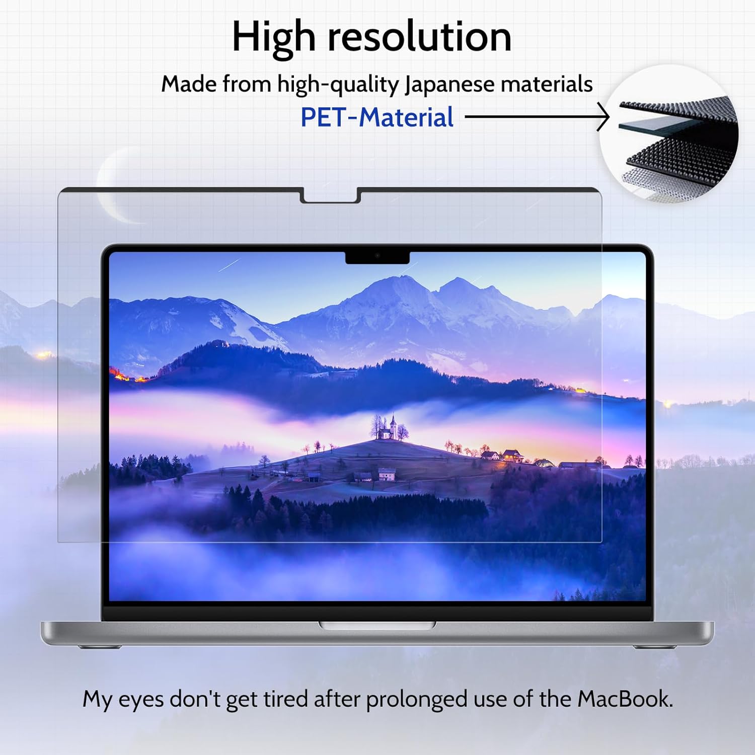 Thumbnail 5 de IPROKKO 360° Magnetic Privacy Screen for MacBook Air 13.6" (2022–2026) with 4-Way Privacy and Removable Matte Anti-Glare Filter