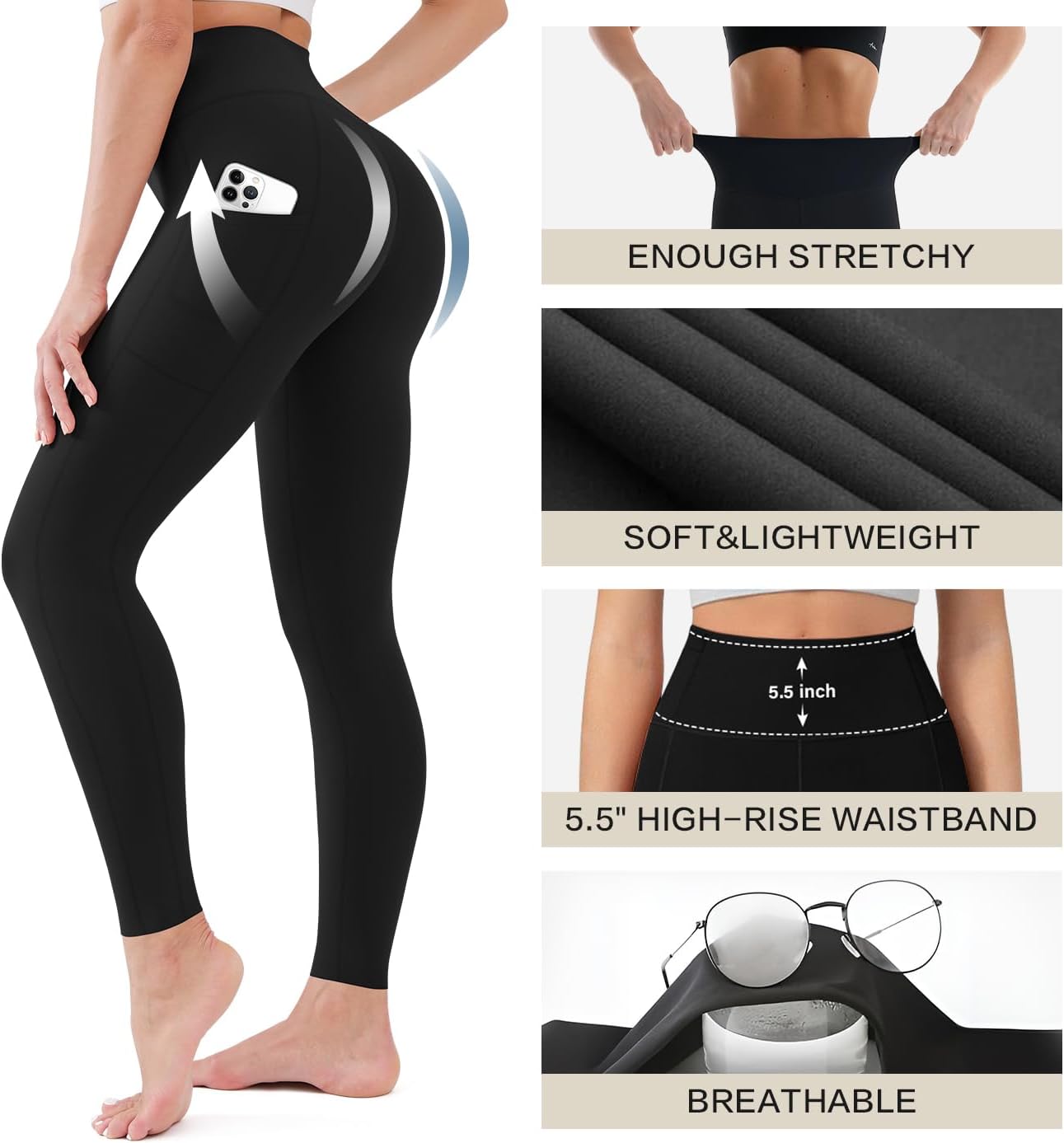 Thumbnail 4 de Blisset 3-Pack High Waisted Leggings