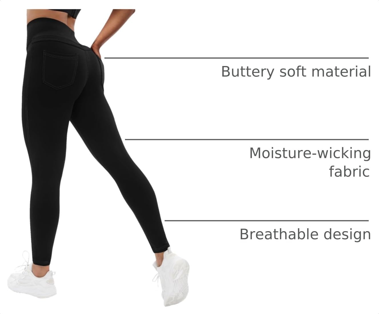 Detalle 2 de VOOVEEYA Women's Leggings, High-Waisted