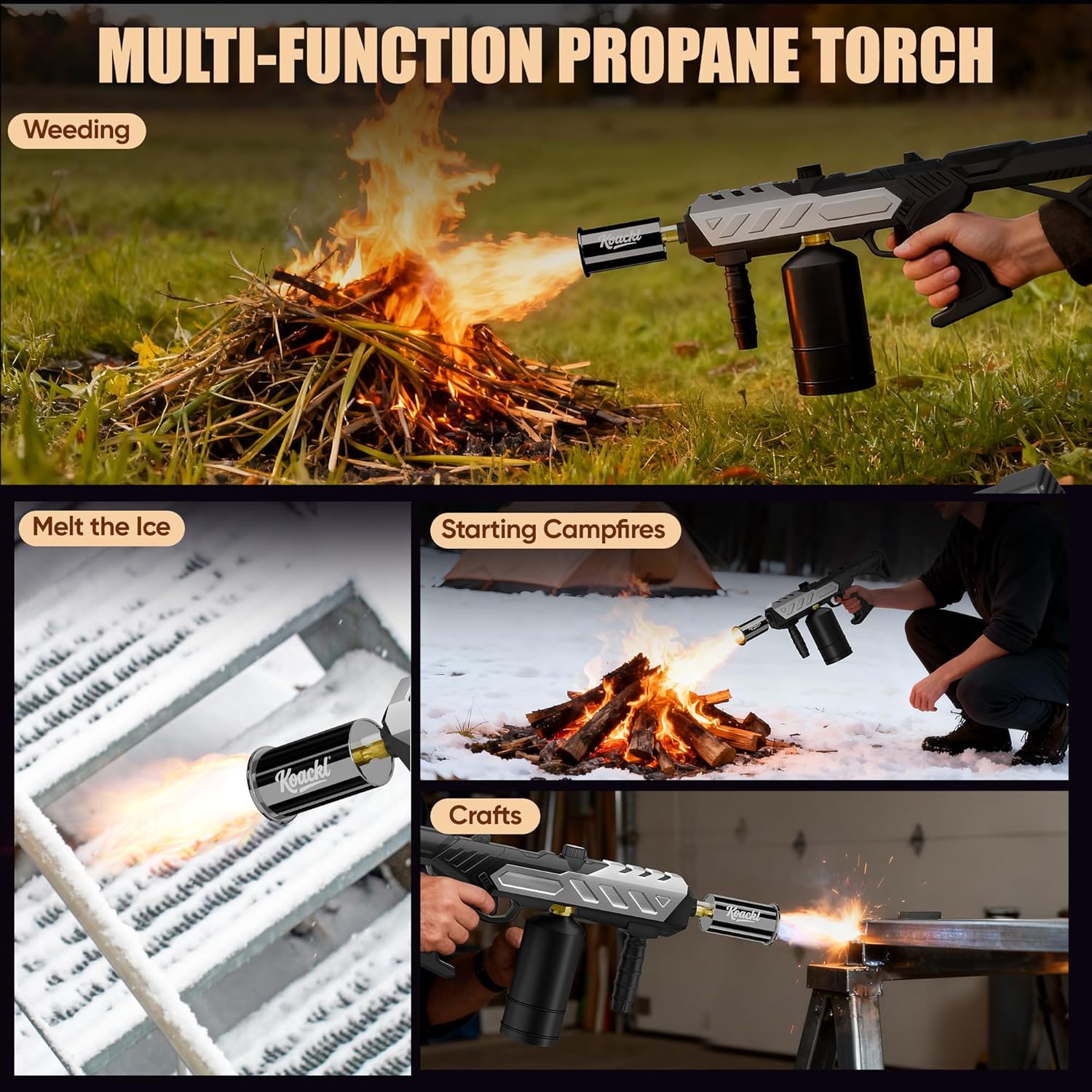 Thumbnail 6 de KOACKL Powerful Propane Torch with Adjustable Flame