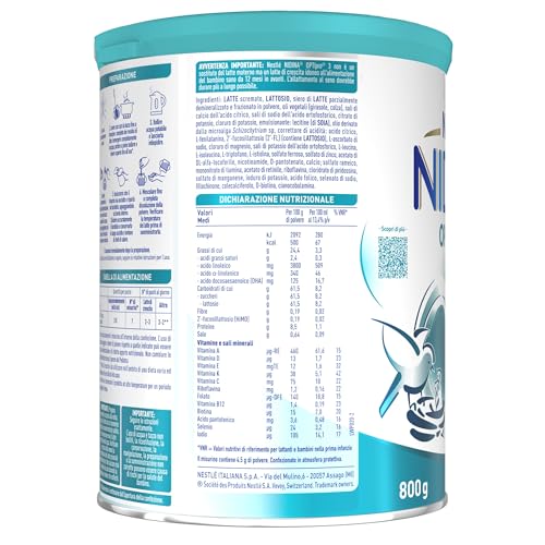 Detalle de NESTLÉ NIDINA Optipro 3 Latte di Crescita in Polvere da 800 g