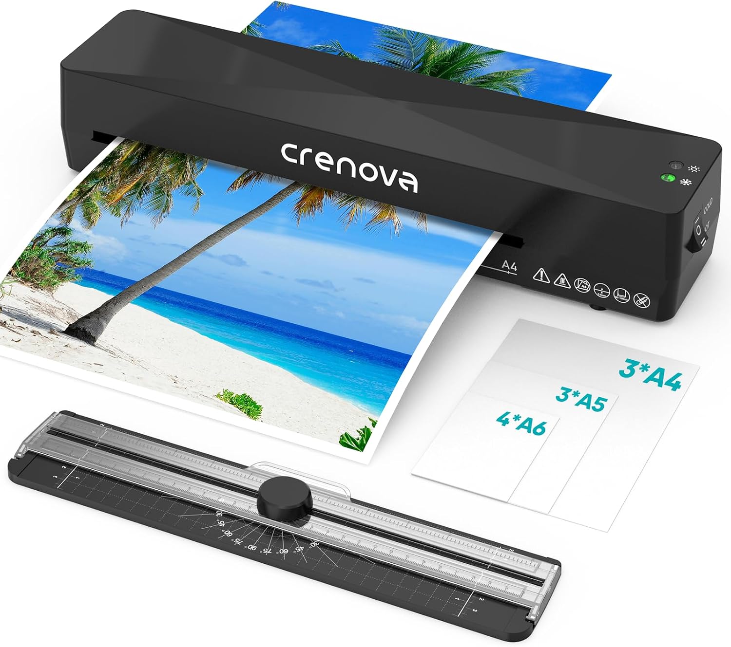 Thumbnail 6 de Crenova Laminiergerät A3 mit Touchscreen – Heiß- und Kaltlaminierung für A3/A4/A5/A6 (black)