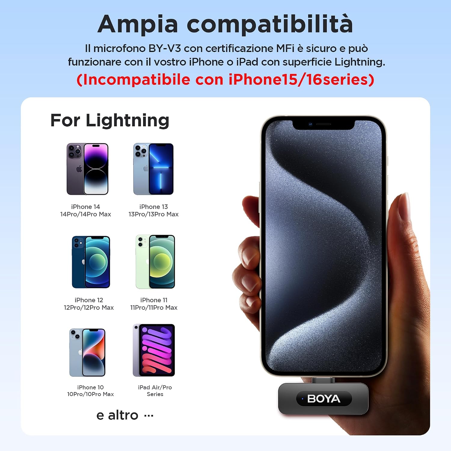 Thumbnail 4 de BOYA BY-V2 microfono wireless 9 ore