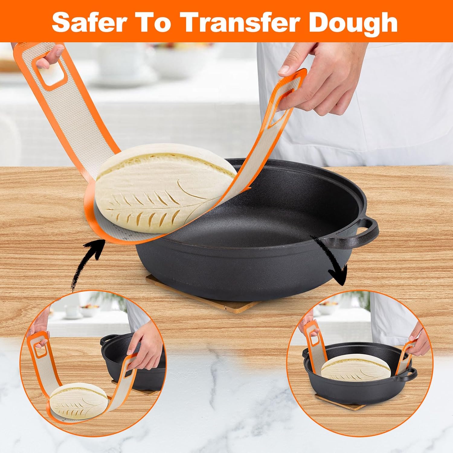Thumbnail 1 de Friheten Sourdough Silicone Bread Sling 2 🥖