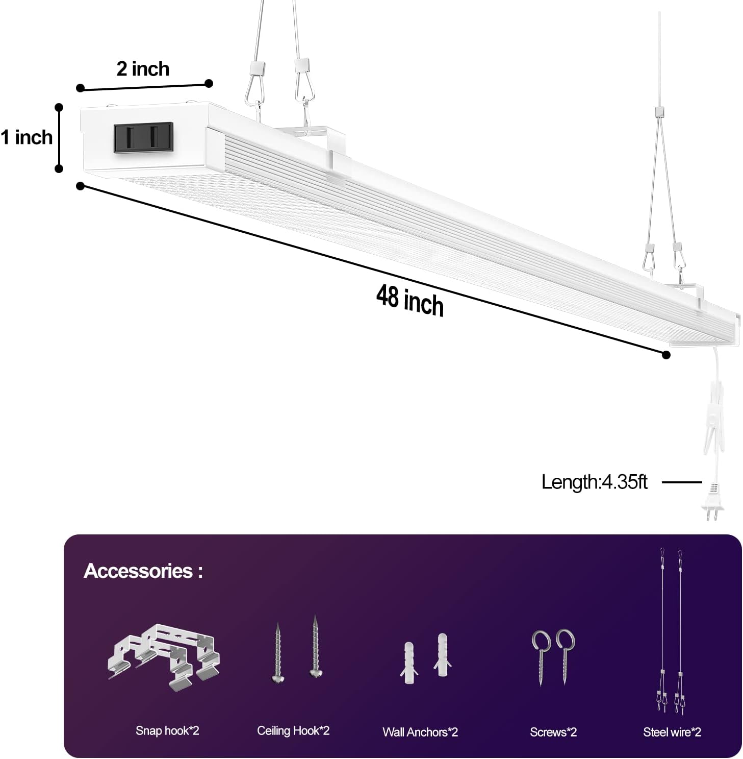 Thumbnail 6 de FaithSail LED shop lights 4 ft