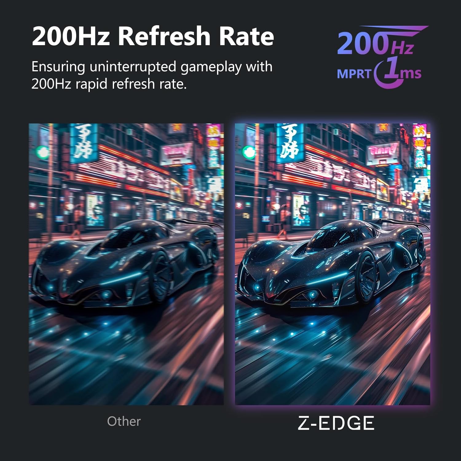 Thumbnail 1 de Z-Edge 27-Zoll Curved Gaming-Monitor (200 Hz, 1 ms MPRT, VA, 1500R, FreeSync) – UG27 in Schwarz