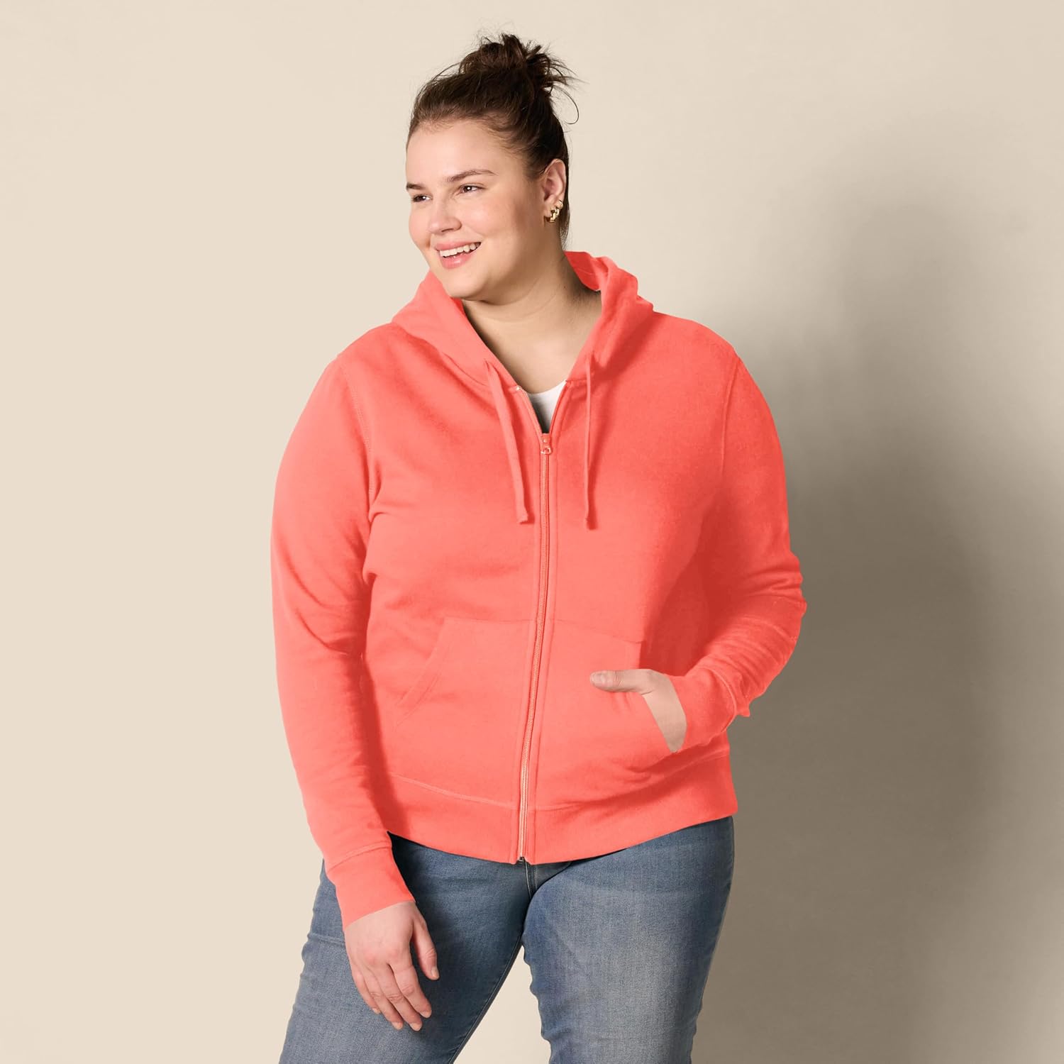 Thumbnail 6 de Amazon Essentials Donna felpa con cappuccio e cerniera in pile