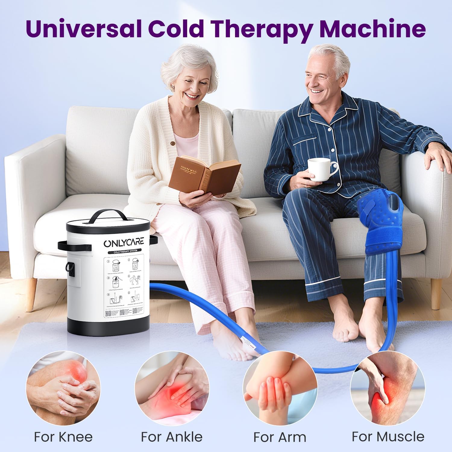 Thumbnail 6 de ONLYCARE Cold Therapy Machine with Large Pad for Post-Surgery Recovery