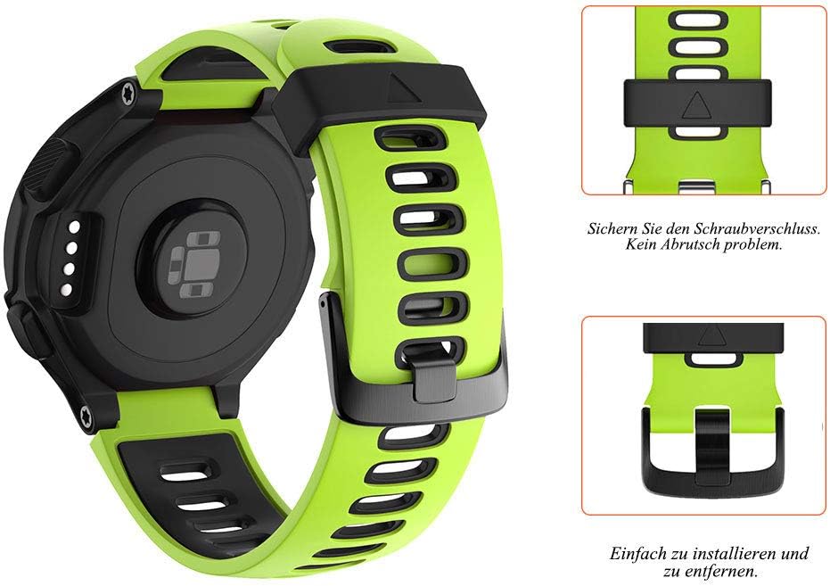 Detalle 2 de ANBEST cinturino silicone per Garmin 180-220 mm