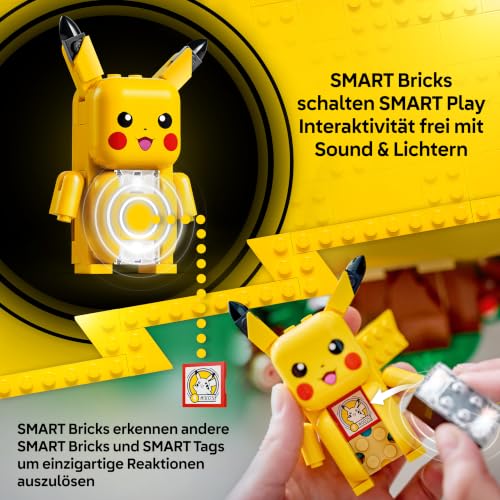 Detalle 2 de LEGO Pokémon SMART Play Trainingshaus mit Pikachu (72164) – interaktives All-in-1 Spielset
