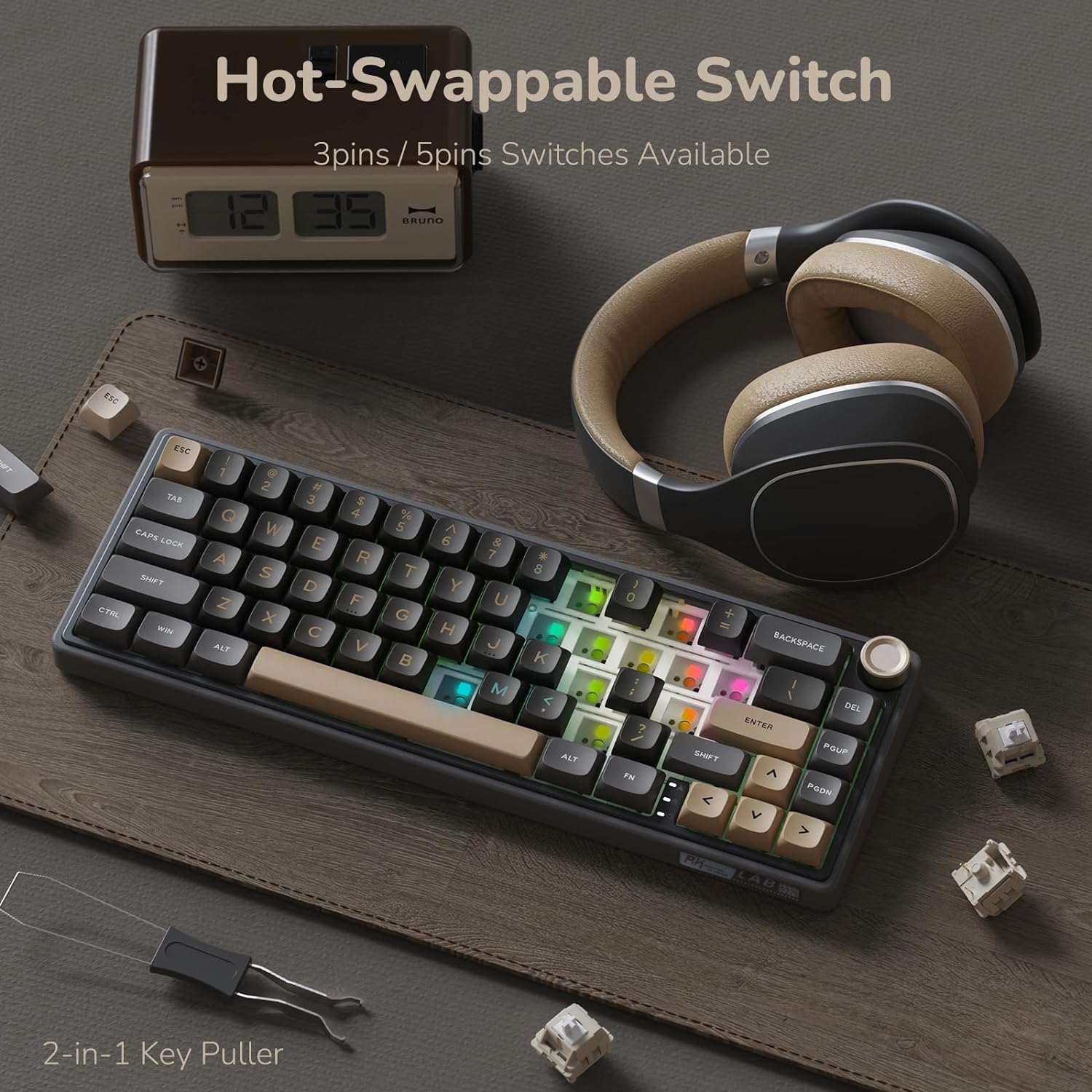 Thumbnail 4 de RK ROYAL KLUDGE R65 60% Mechanical Keyboard ⌨