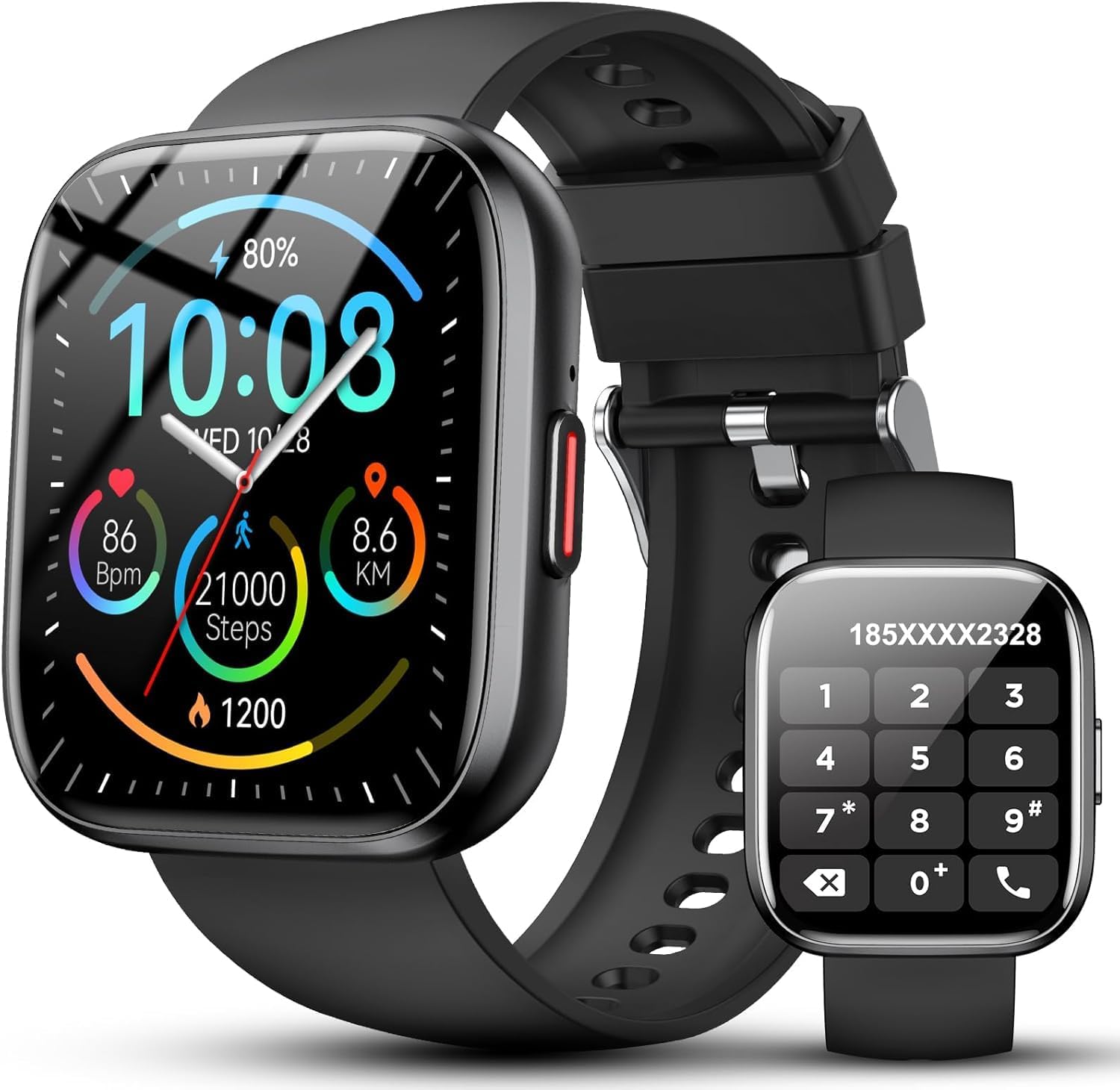 Detalle de Ddidbi Smartwatch Uomo Donna 1,85'': smartwatch con chiamate Bluetooth, 112 modalità sportive e GPS-less
